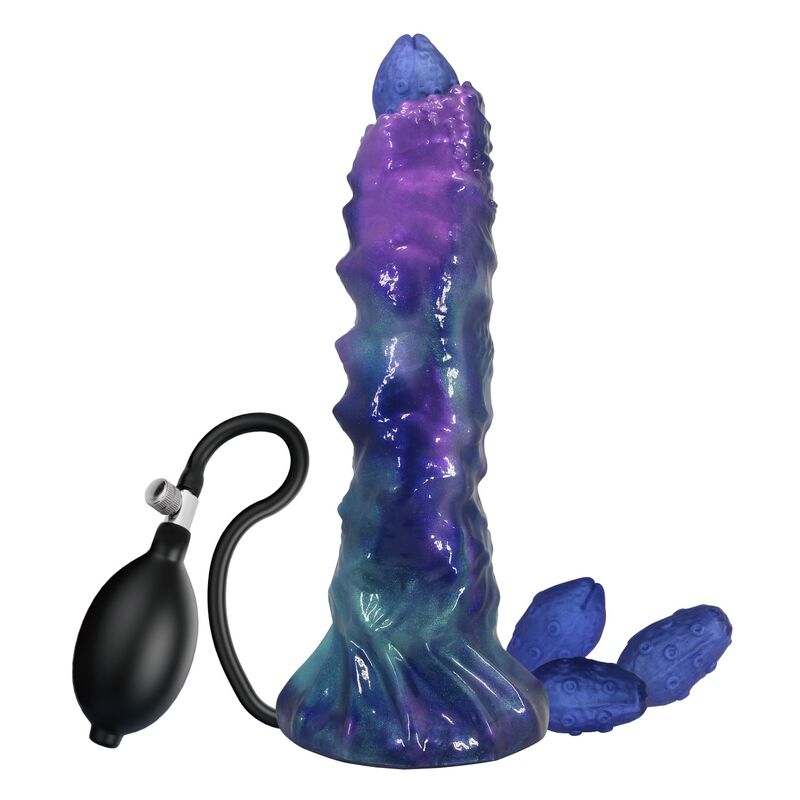 Uppblåsbar Fantasy Dildo i Silikon – Duskwalker Sentinel 23 cm
