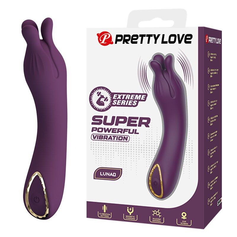 Lunao vibrator med 10 funktioner – lila