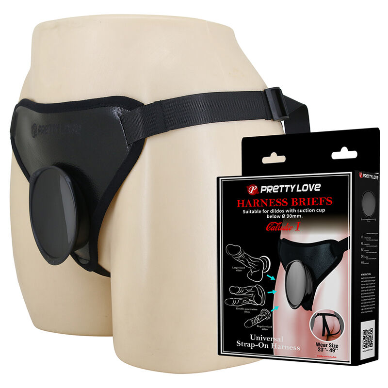 PRETTY LOVE - UNIVERSAL STRAP-ON HARNESS BLACK