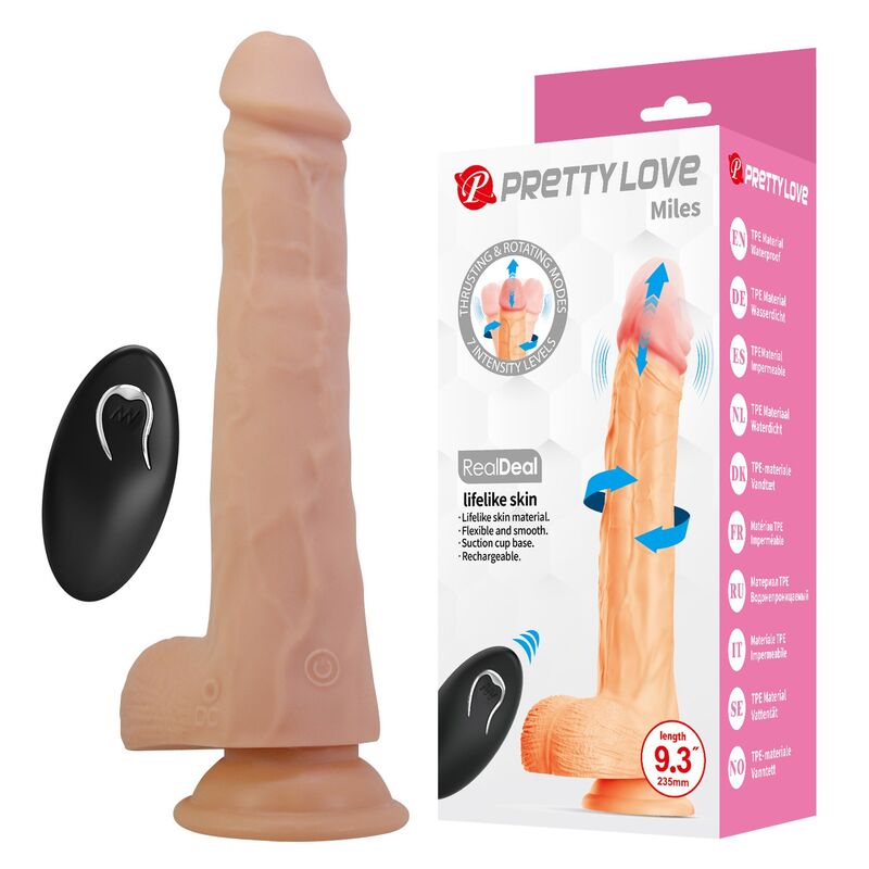 Pretty Love Miles – Vibrerande och roterande vibrator
