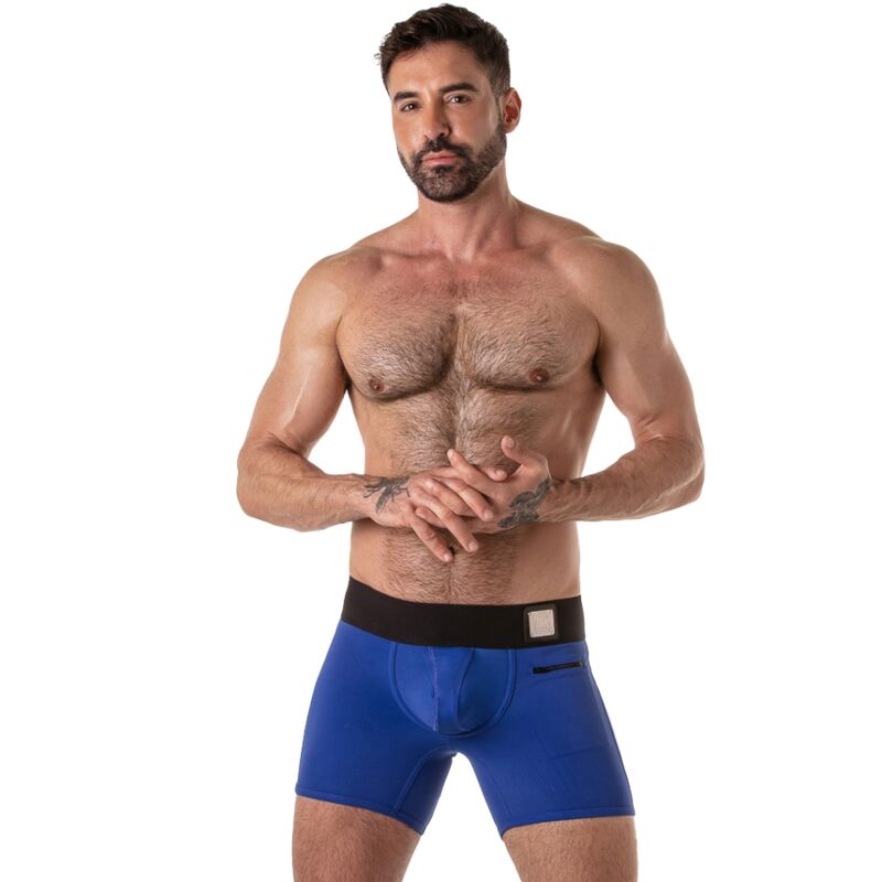 Locker Gear Shorts med bred midjeband blå XL