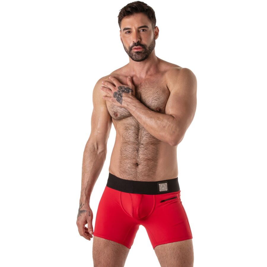 Locker Gear Boxershorts med bred midja röd XL