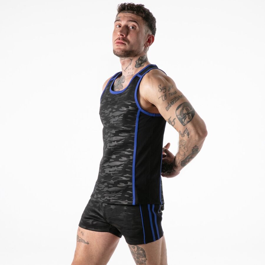 Locker Gear Military Access Tanktop Blå XL