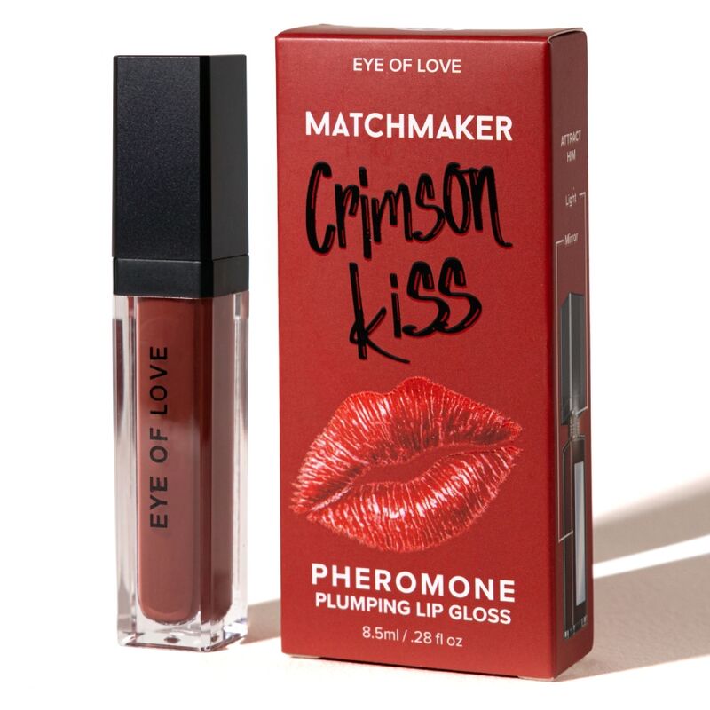 Matchmaker Crimson Kiss – Feromonläppglans med LED och spegel