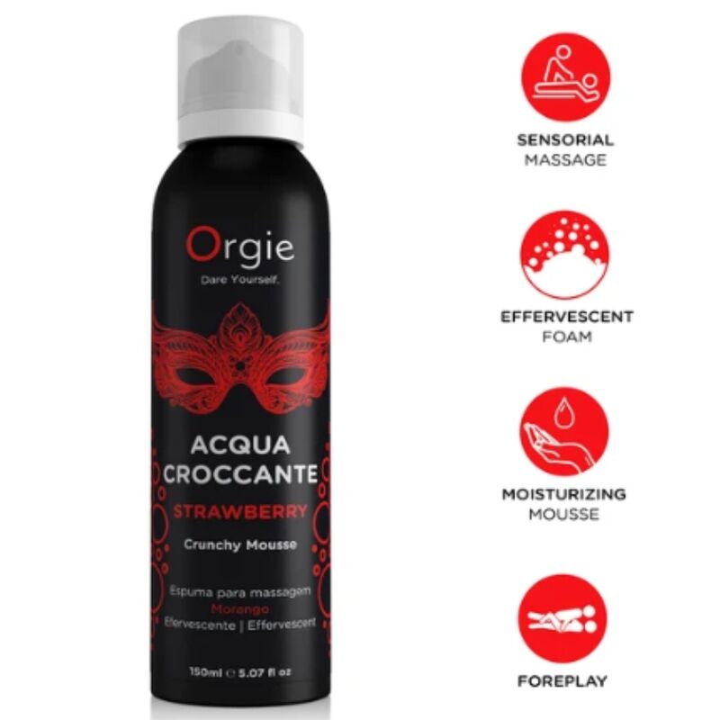 Acqua Croccante Jordgubbsmassagekräm – 150 ml