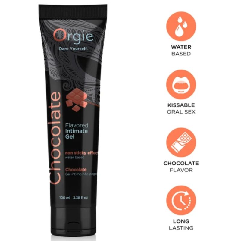Orgie Chokladsmak Kussliv Intimgel 100 ml