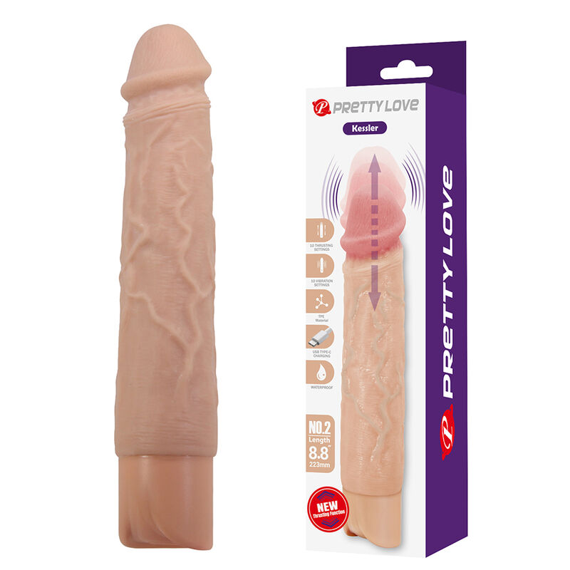 Kessler – Realistisk vibrerande dildo med stötfunktion