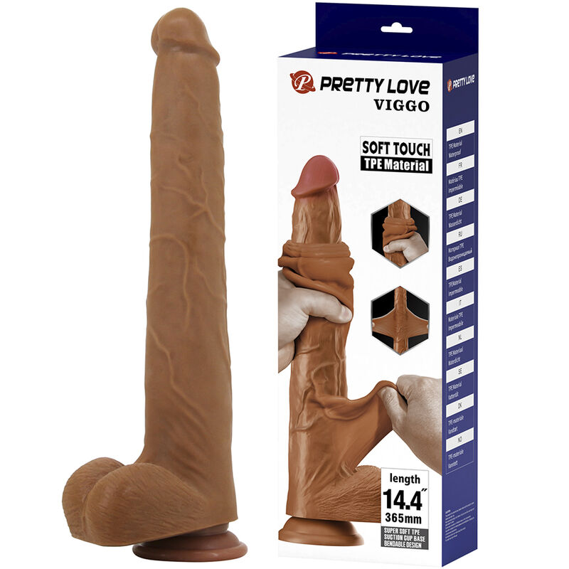 VIGGO Realistisk Dildo 36,5 cm