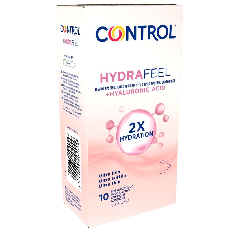CONTROL Hydrafeel ultratunna kondomer med hyaluronsyra 10-pack