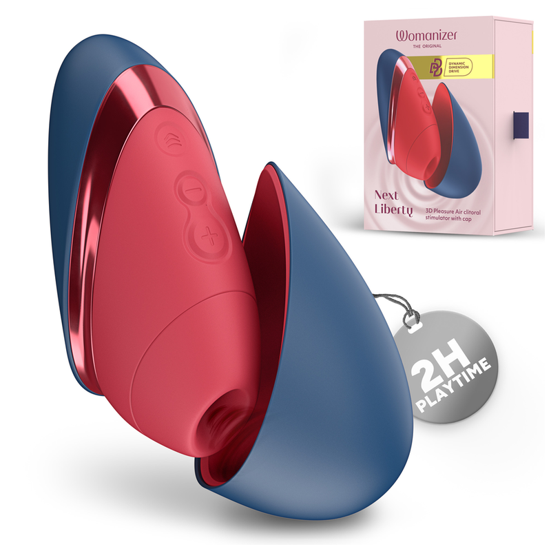 Womanizer Next Liberty klitorisstimulator blå/röd