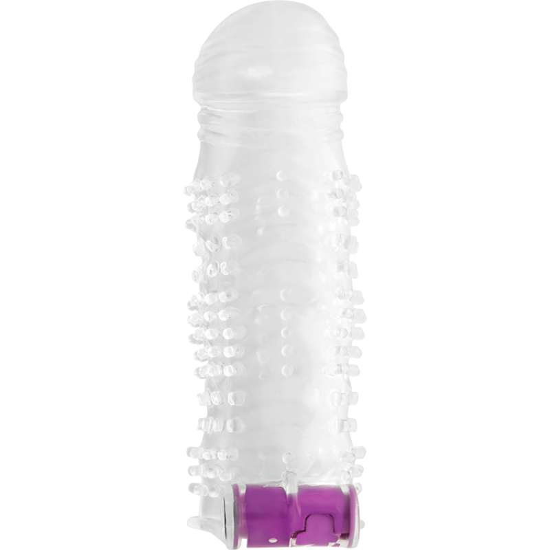 Ohmama textured penis sleeve with vibrating bullet