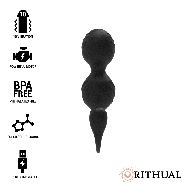 Rithual nisha rechargeable kegel balls black