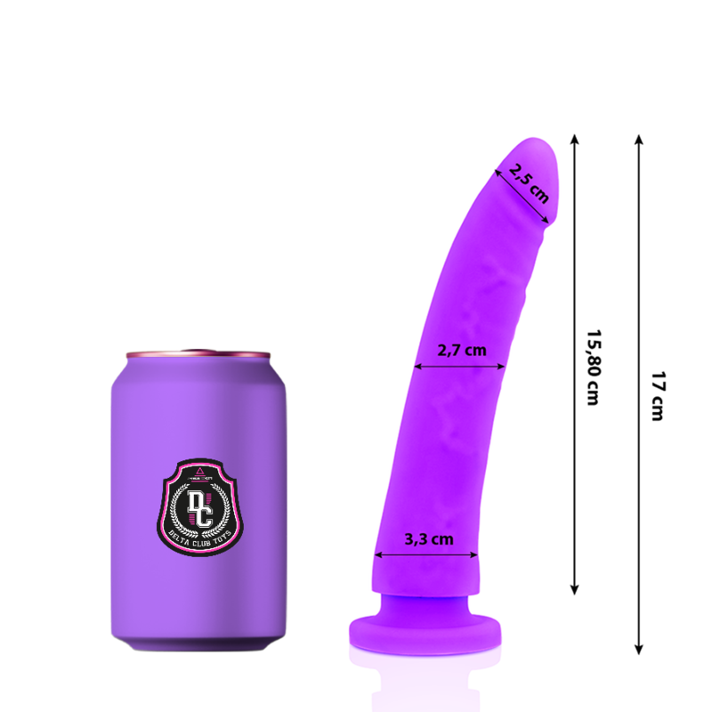 Delta club toys dong purple silicone 17 x 3cm