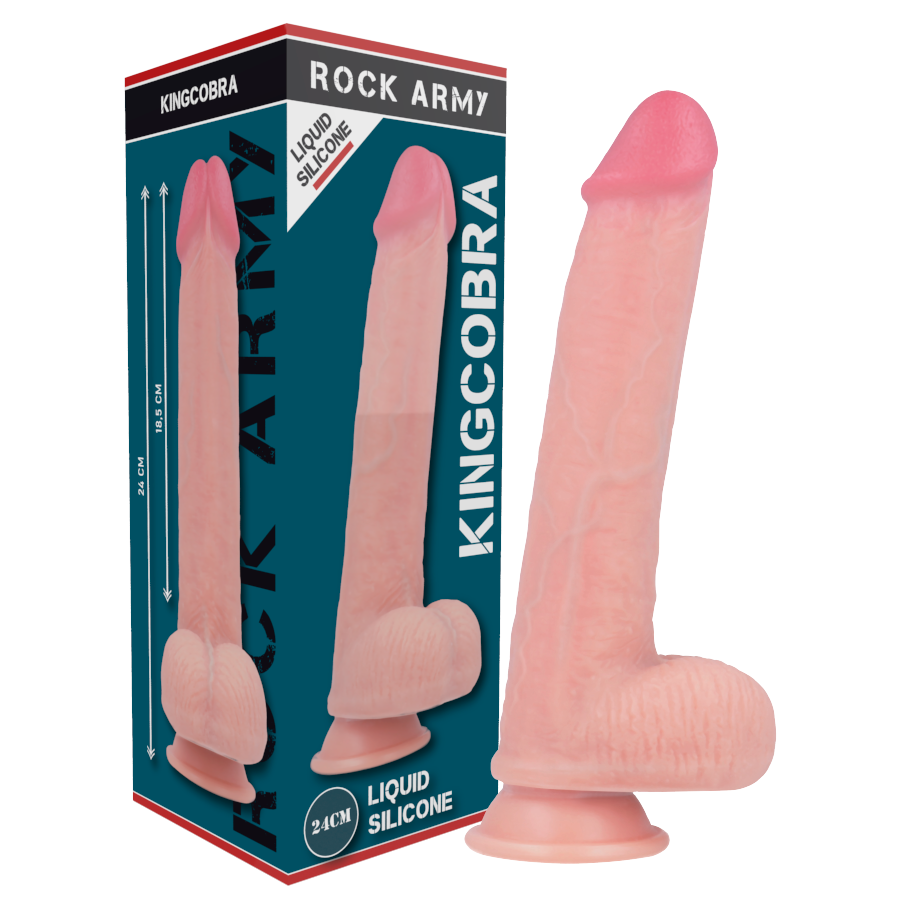 Rockarmy liquid silicone premium kingcobra realistic 24cm